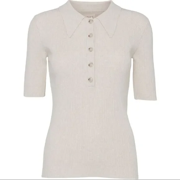 NORR Chelsea Knit Top in Off White - Picture 1 of 9